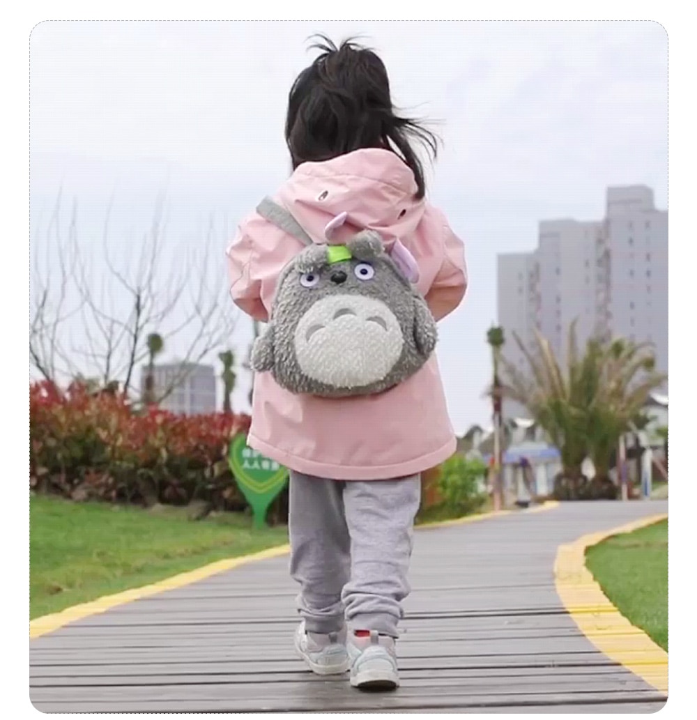 Totoro Plush Anime Backpack Toys For Kids Toddler New Cute Cartoon Stuffed Toy Kindergarten Children Soft School Bag Girl