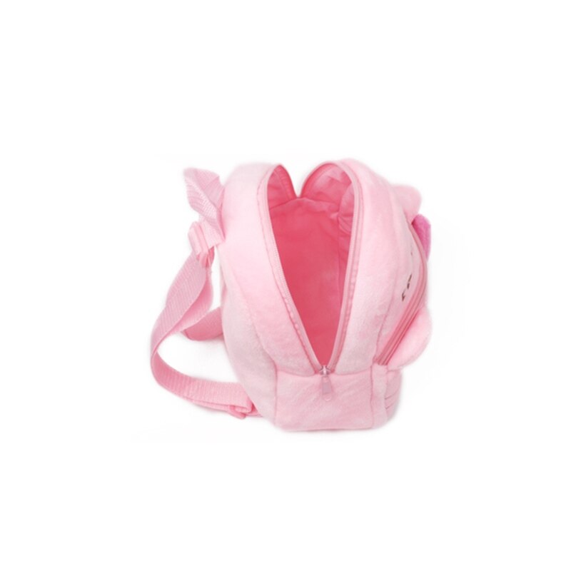 Sanrio Hello Kitty Head Plush Stuffed Bag Pouch Pink Bow Zipper Backpack  2012