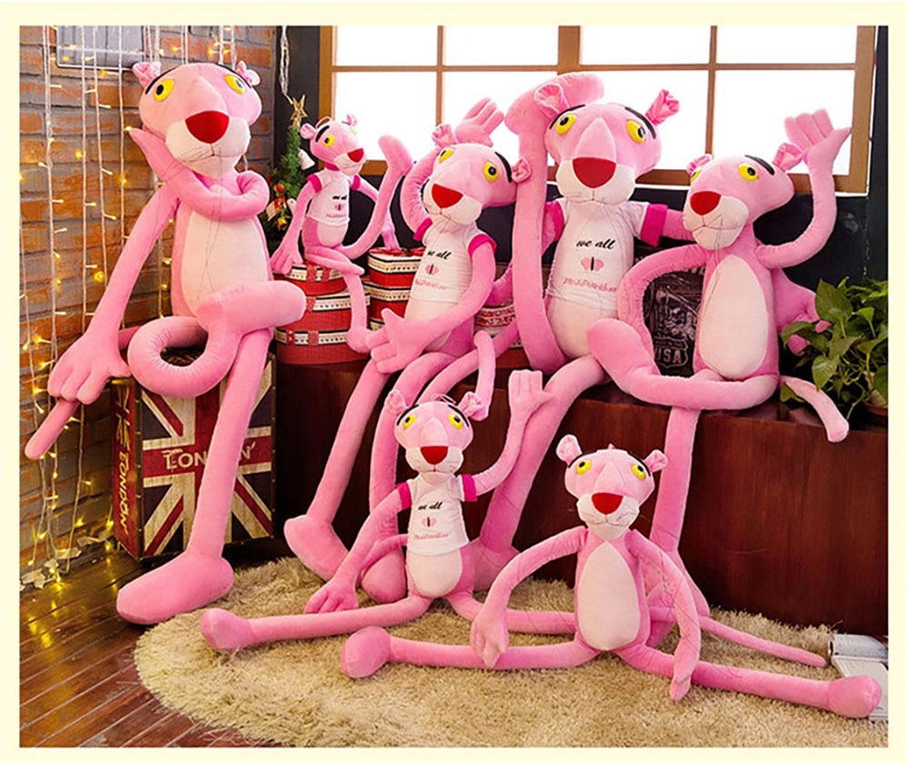 New 60-180 cm Cute Plush Pink Panther Soft Children Toys Animal Doll Baby Kids Children Birthday Gift 1 pcs