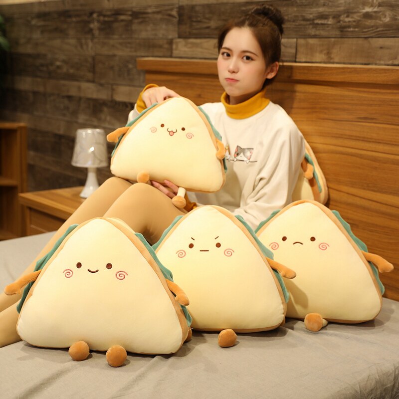 1pc 30/40CM Simulation Sandwich Pillow Plush Toys kawaii Stuffed Soft Cake Sofa Cushion Dolls Creative Toys for Children Baby