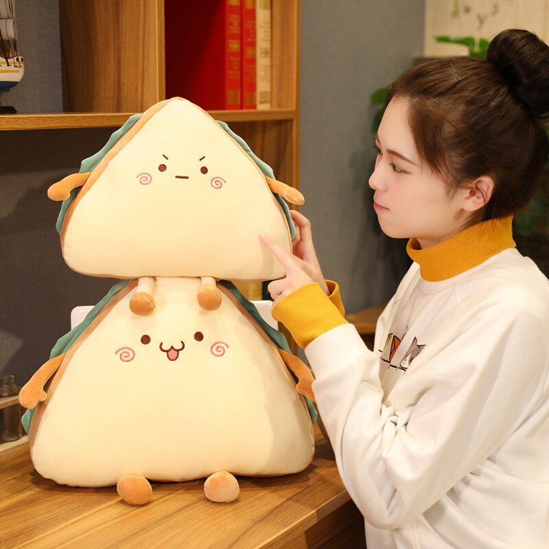 1pc 30/40CM Simulation Sandwich Pillow Plush Toys kawaii Stuffed Soft Cake Sofa Cushion Dolls Creative Toys for Children Baby