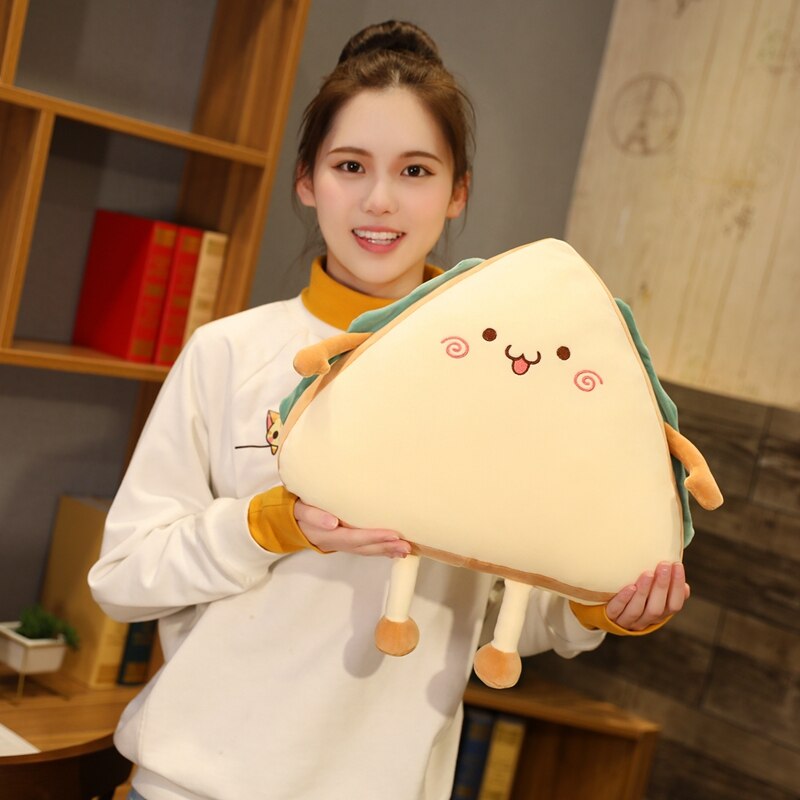 1pc 30/40CM Simulation Sandwich Pillow Plush Toys kawaii Stuffed Soft Cake Sofa Cushion Dolls Creative Toys for Children Baby