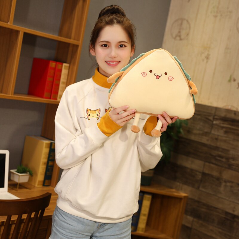 1pc 30/40CM Simulation Sandwich Pillow Plush Toys kawaii Stuffed Soft Cake Sofa Cushion Dolls Creative Toys for Children Baby