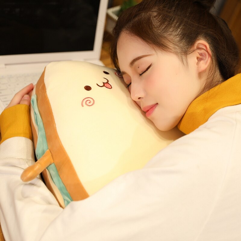 1pc 30/40CM Simulation Sandwich Pillow Plush Toys kawaii Stuffed Soft Cake Sofa Cushion Dolls Creative Toys for Children Baby