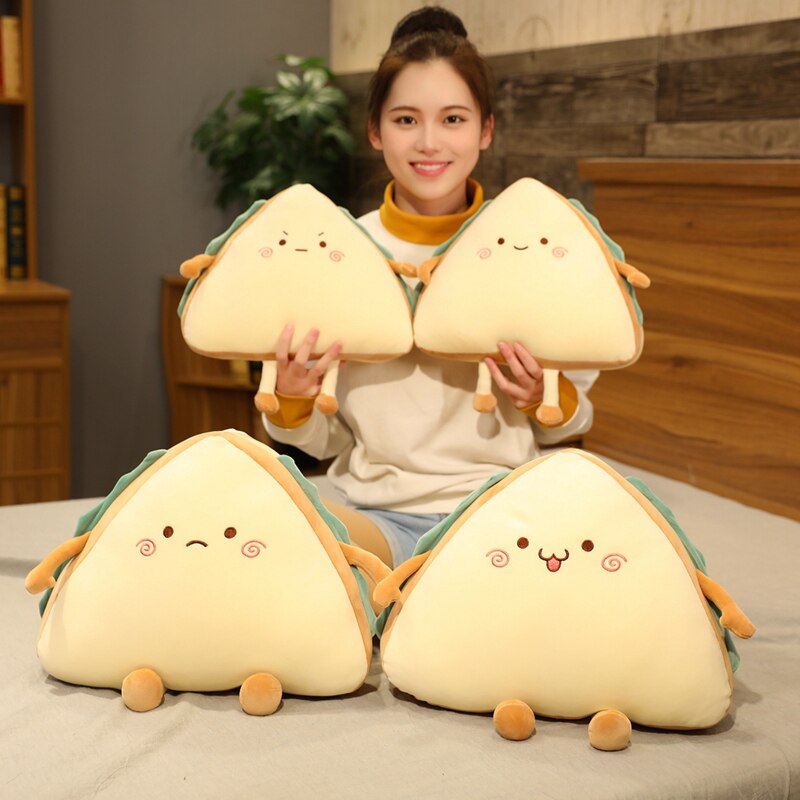 1pc 30/40CM Simulation Sandwich Pillow Plush Toys kawaii Stuffed Soft Cake Sofa Cushion Dolls Creative Toys for Children Baby