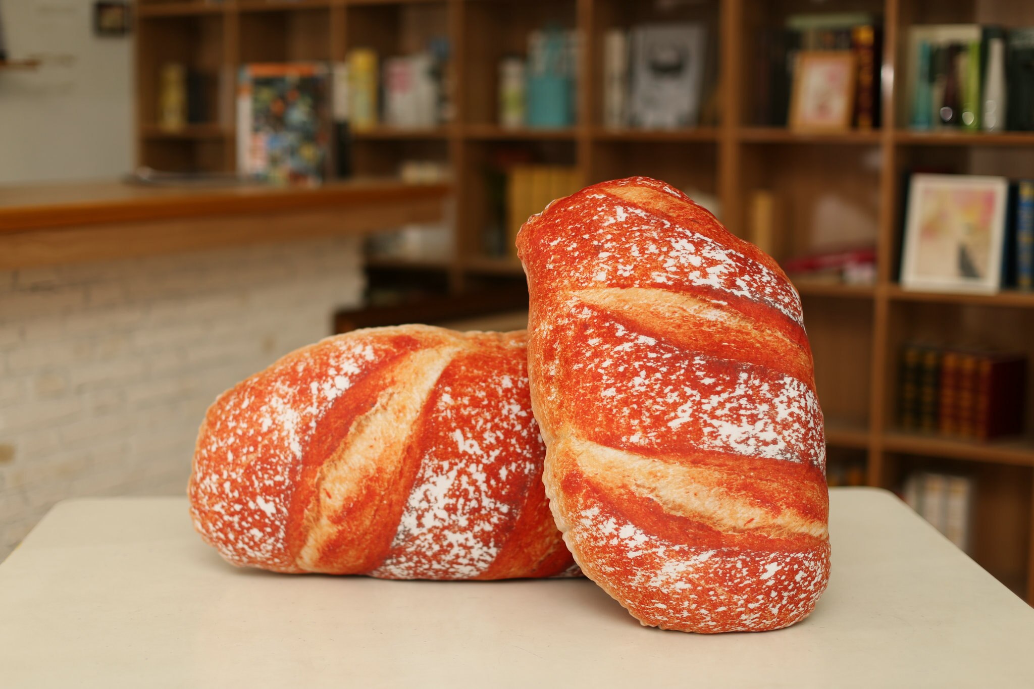 20-60cm Simulation 3D Bread Pillow Butter Sesame Cakes Sofa Pillows Stuffed Soft Food Doll Toy for Kids Room Gift Decoatives