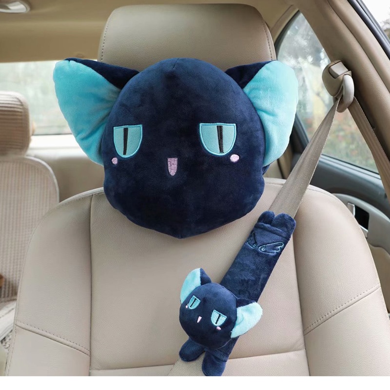 Hornsby Soft Stuffed Plush Car Belt Cover + Headrest Pillow