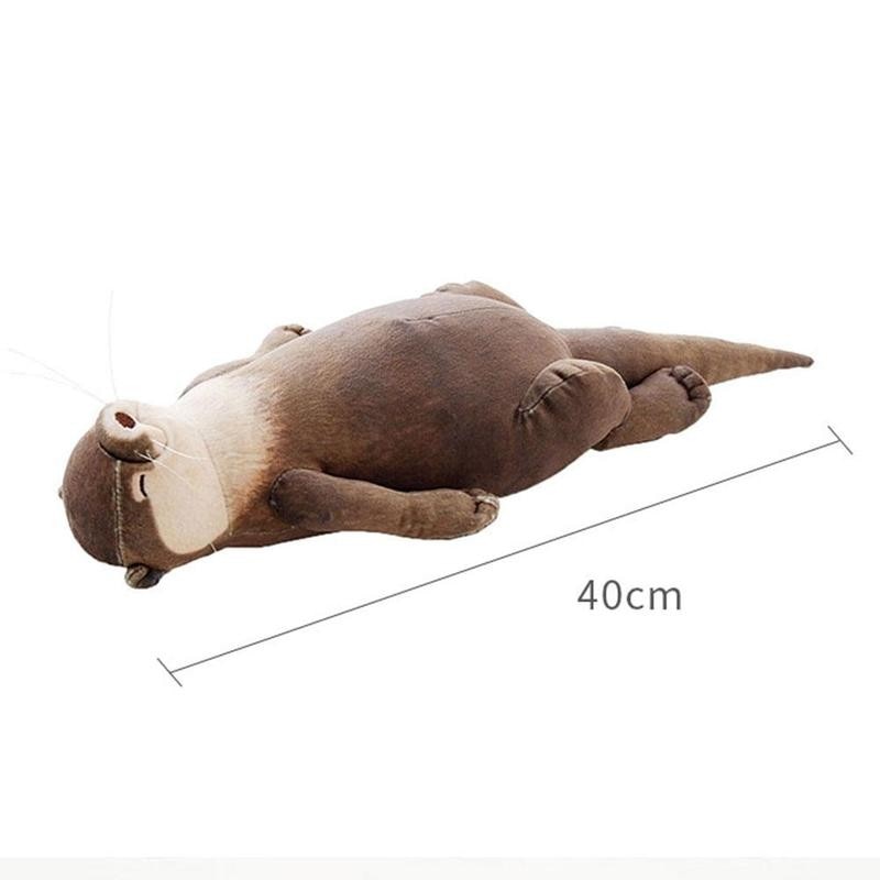 40cm Standing River Otter Stuffed Animals Toys Realistic Wild Animals Soft Otters Cute Otter Plush Toy Kids Birthday Gifts