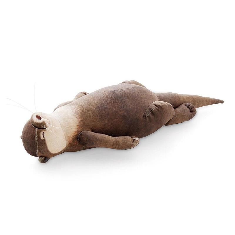 40cm Standing River Otter Stuffed Animals Toys Realistic Wild Animals Soft Otters Cute Otter Plush Toy Kids Birthday Gifts