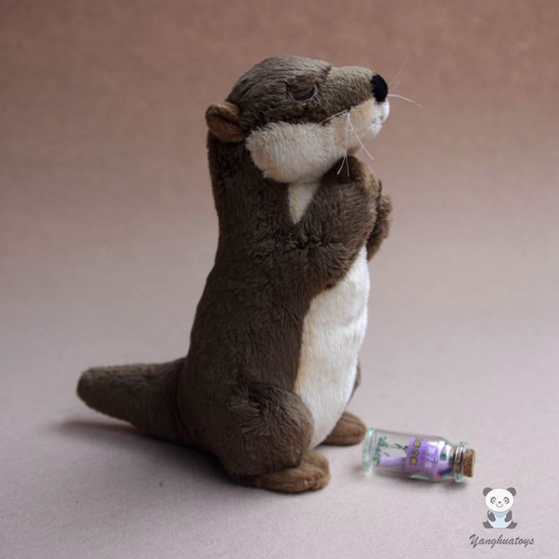 Cute Plush Wild Animals Otter Dolls Super Soft Stuffed Toys For Girls And Boys Birthday Gifts
