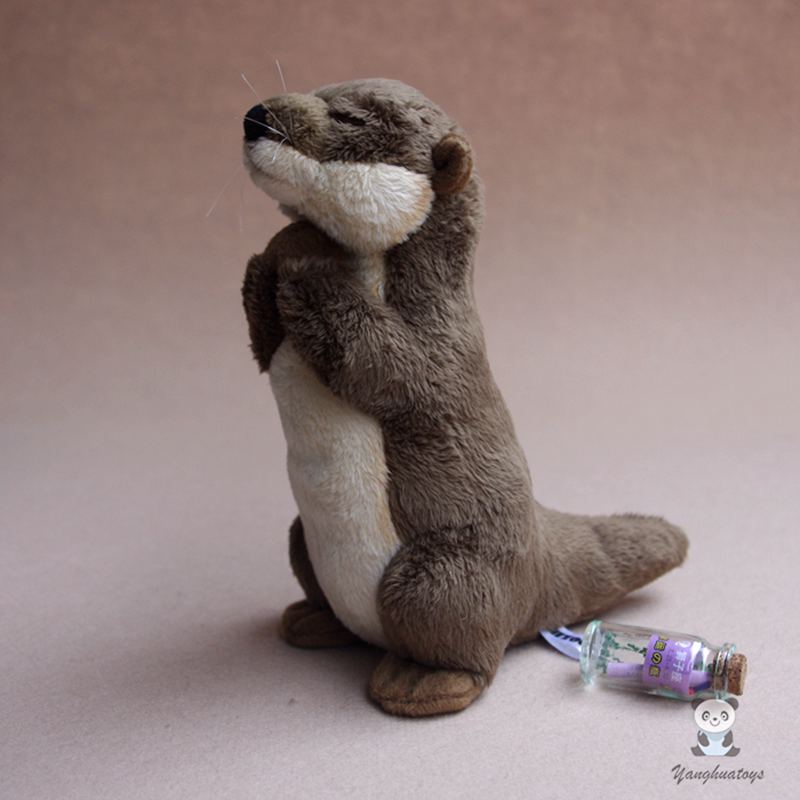 Cute Plush Wild Animals Otter Dolls Super Soft Stuffed Toys For Girls And Boys Birthday Gifts