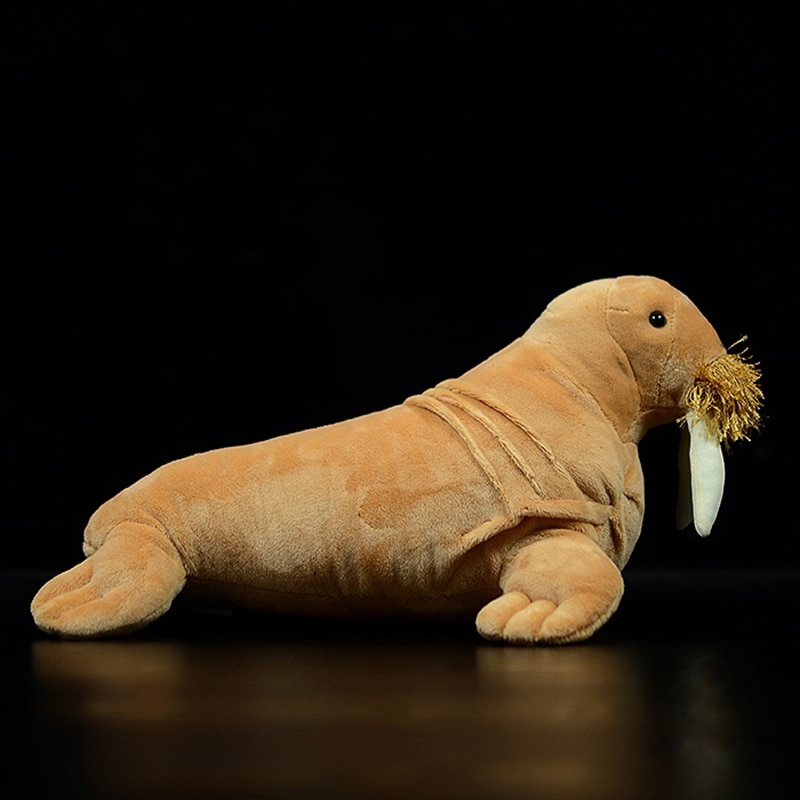 30cm Long Real Life Huggable Walrus Stuffed Toys Soft Sea Animals Walruses Plush Toy For Kids Birthday Gifts