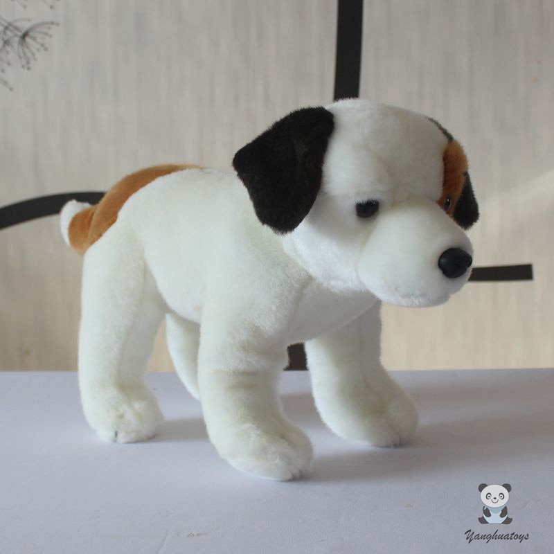 Real Life Jack Russell Terrier Plush Dolls Soft Children Holiday Gifts White Dog Model Goood Quality Present