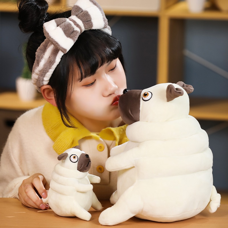 1pc 15/30cm Lovely Fat Pug Plush Toys kawaii Sitting Pug Dogs Toy Stuffed Dolls Pillow for Kids Children Birthday Gift Dolls