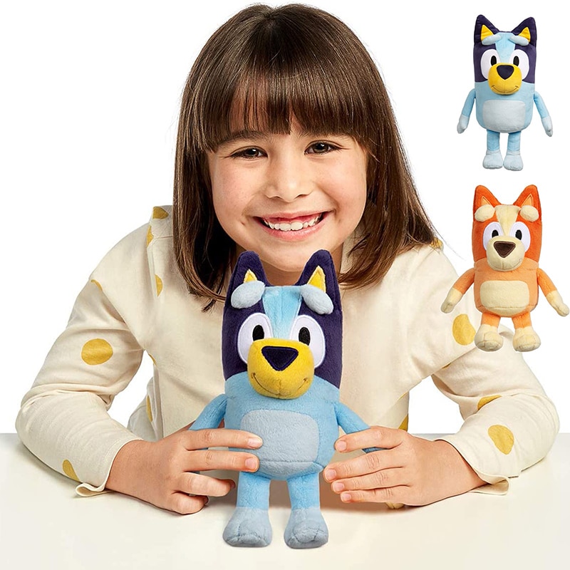 28cm New Soft The Dog Bingo Plush Toys Cartoon Movie Toy Blue Bingo Stuffed Plush Toy Gifts For Kids