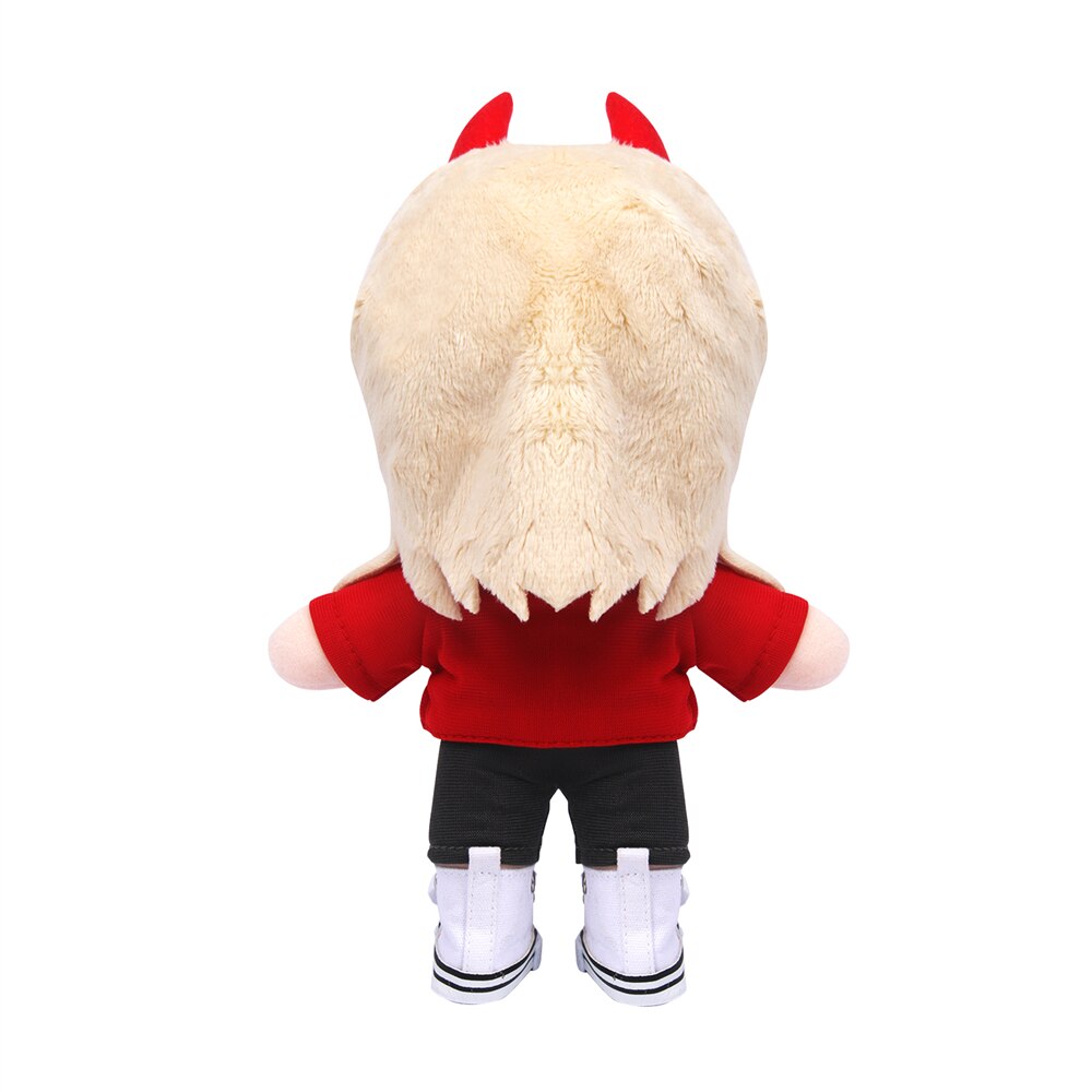 Chainsaw Man Plushies Toy Power Makima Denji Aki Stuffed Toys with Shoes DIY Dolls Dressable Clothes Christmas Gift for Kids