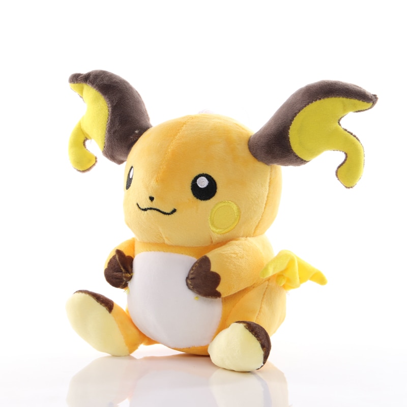 5pcs/lot 20cm Pokemon Raichu Plush Toys Dolls Anime Cute Raichu Plush Toys Doll Soft Stuffed Anime Plush Toys Children Gifts