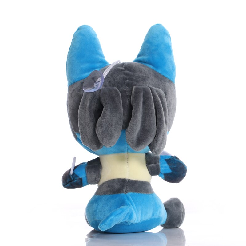 5pcs /lot 24cm Cute Lucario Plush Toys Dolls Anime Lucario Plush Toys Doll Soft Stuffed Anime Pendant Plush Toys Children Gifts