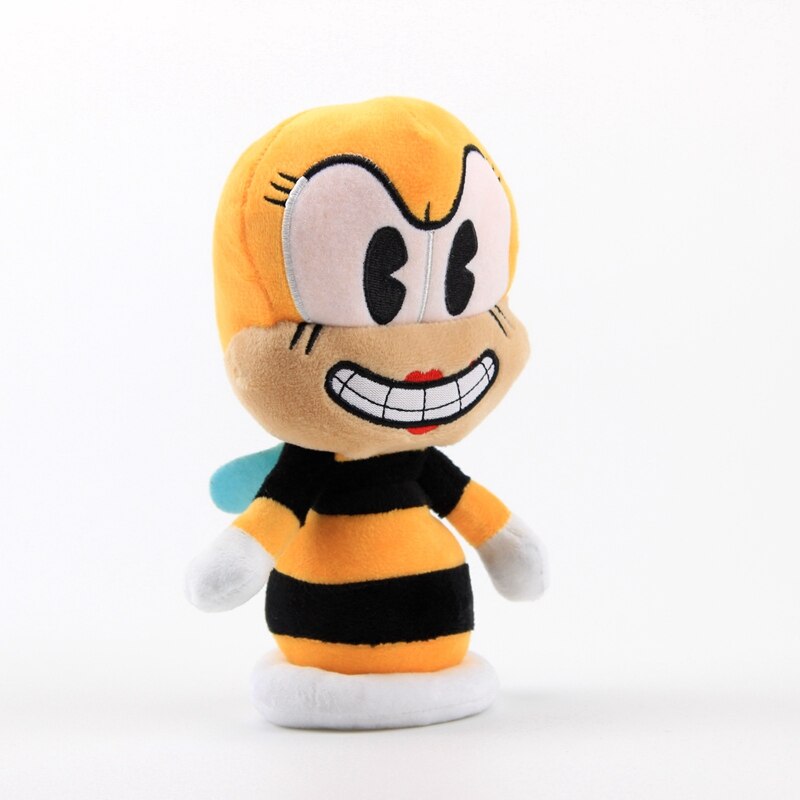 1pcs 19cm Game Cuphead Plush Toy Dolls Cuphead Rumor Honeybottoms Plush Soft Stuffed Anime Christmas Gifts for Kids