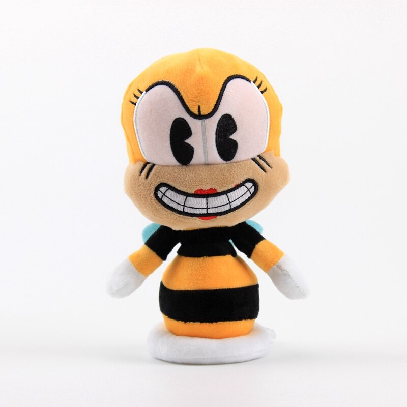 1pcs 19cm Game Cuphead Plush Toy Dolls Cuphead Rumor Honeybottoms Plush Soft Stuffed Anime Christmas Gifts for Kids