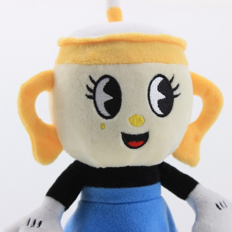 1pcs Game 23cm Cuphead Ms. Chalice Plush Toy Dolls Soft Stuffed Anime Christmas Gifts for Kids