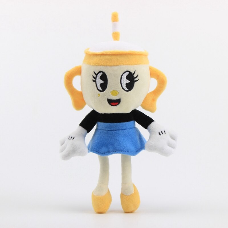 1pcs Game 23cm Cuphead Ms. Chalice Plush Toy Dolls Soft Stuffed Anime Christmas Gifts for Kids