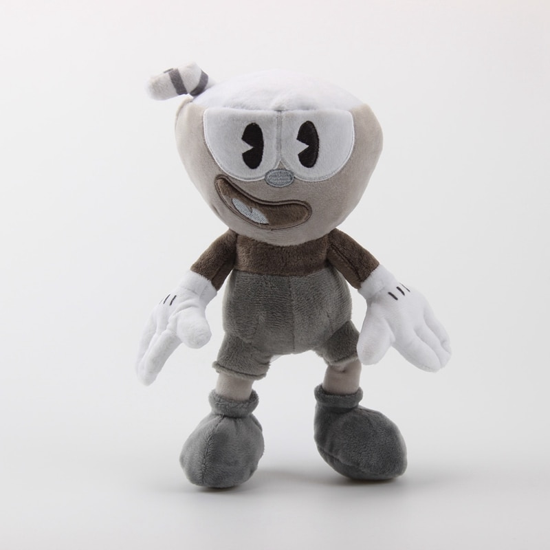 1pcs 25cm Game Cuphead Plush Toy Dolls Cuphead BW Plush Soft Stuffed Anime Christmas Gifts for Kids