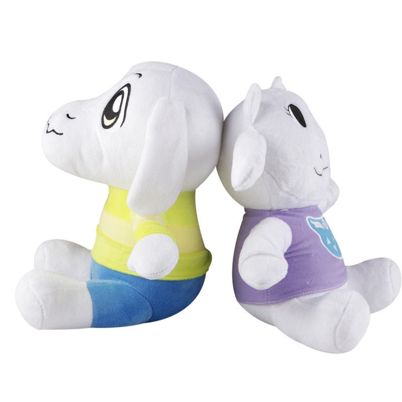 2pcs/lot 26cm Undertale Sans Asriel & Toriel Plush Stuffed Toys Soft Cartoon Animals Toy Doll for Children Kids Gifts