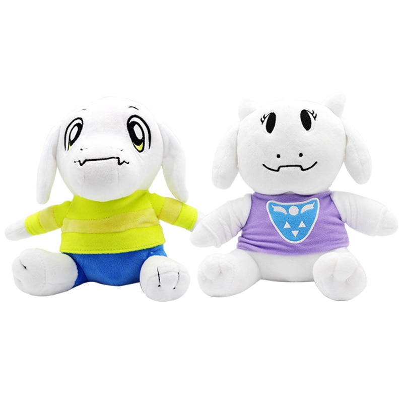 2pcs/lot 26cm Undertale Sans Asriel & Toriel Plush Stuffed Toys Soft Cartoon Animals Toy Doll for Children Kids Gifts