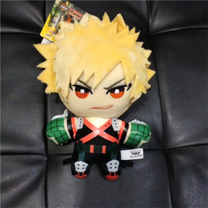 15CM Anime My Hero Academia Izuku Midoriya Katsuki Bakugou Shouto Todoroki Plush pendant toy Soft Stuffed dolls Gift