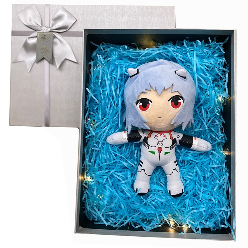 Cute Rei Ayanami Plush Toy Doll Kawaii Anime 20cm Ray Stuffed Plushie Figure Christmas Birthday Gift for Kids 2021 New