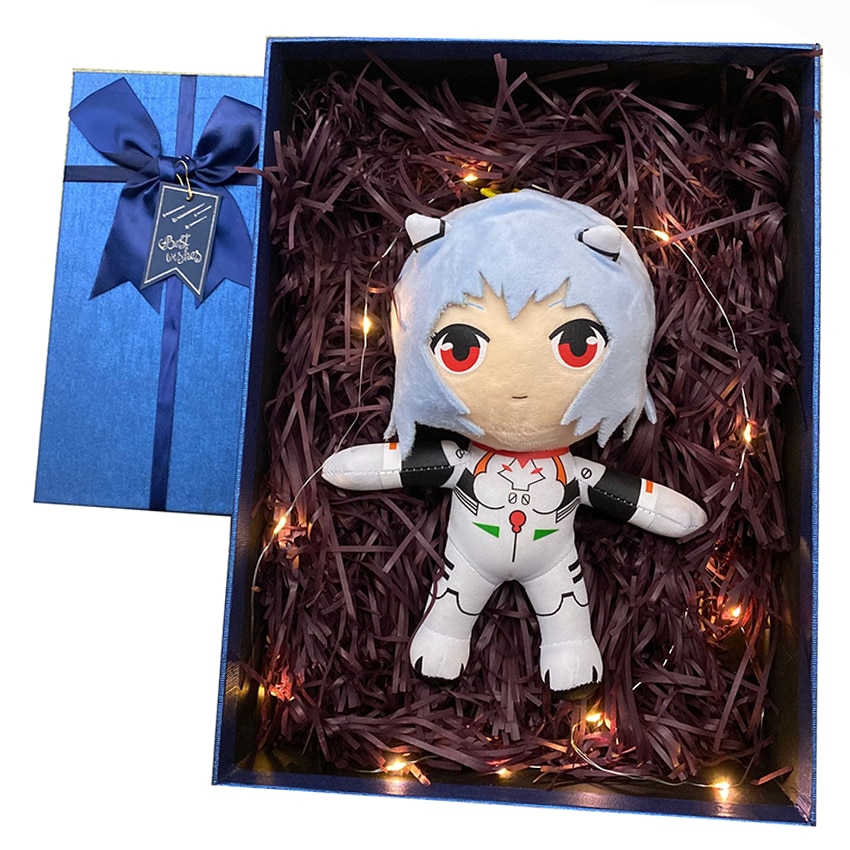 Cute Rei Ayanami Plush Toy Doll Kawaii Anime 20cm Ray Stuffed Plushie Figure Christmas Birthday Gift for Kids 2021 New