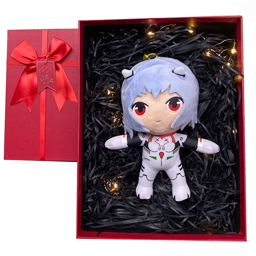 Cute Rei Ayanami Plush Toy Doll Kawaii Anime 20cm Ray Stuffed Plushie Figure Christmas Birthday Gift for Kids 2021 New