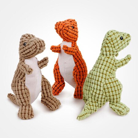 Dinosaur Squeaky Soft Plush Toys For Pets