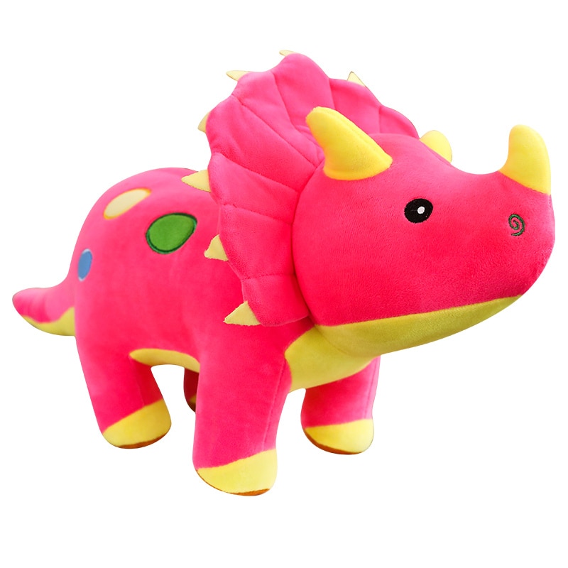 Triceratops Stegosaurus Plush Toy Dinosaur 60cm – Red