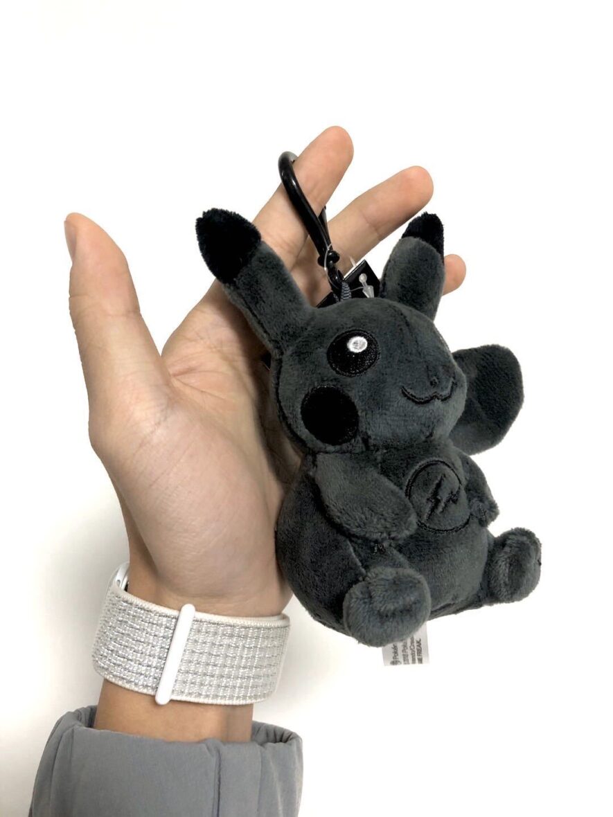 15cm Black Pikachu Pokemon Stuffed Plush Toy Keychain Pendant