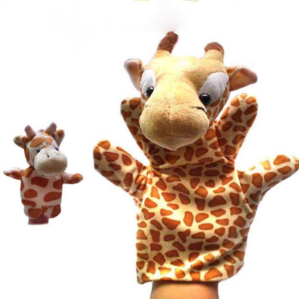 Giraffe Hand & Finger Plush Puppet Set