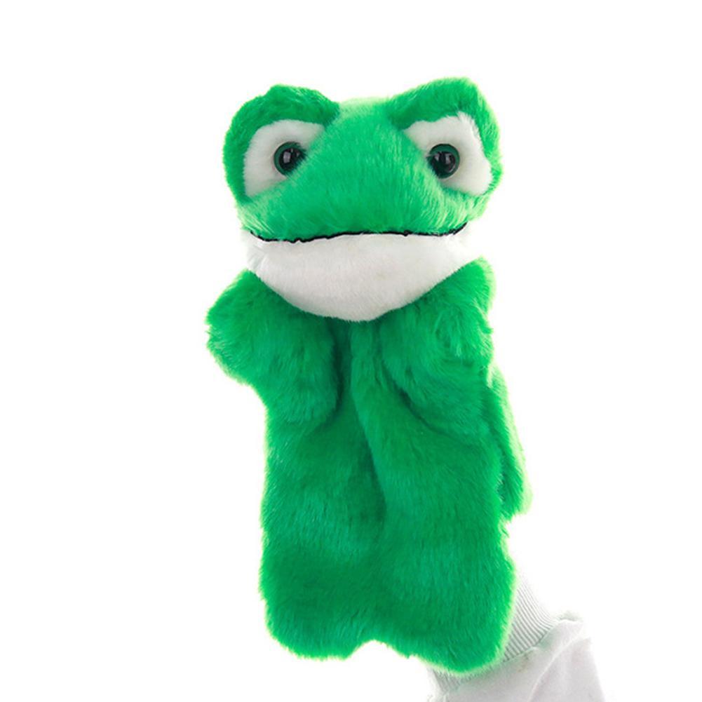 Animal Friends Toys for Storytelling or Puppet Theater TAWIKO Soft Plush Frog Hand Puppets for Kids and Adults Role Play 