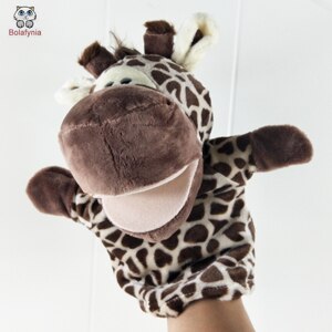 25cm Giraffe Hand Puppet Stuffed Plush Toy