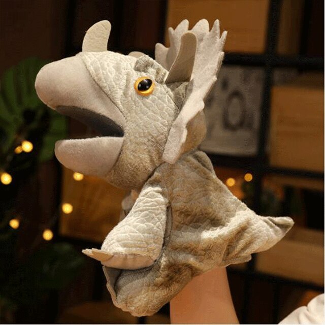 Triceratop Hand Puppet Soft Plush Toy