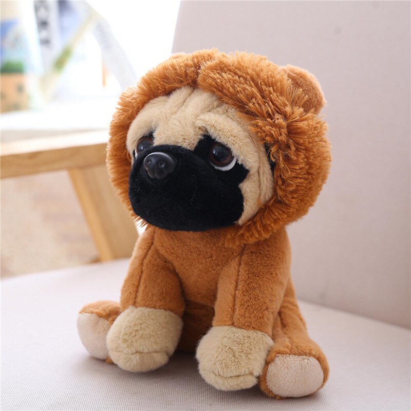 Pug Dog In lion Costume Soft Plush Toy