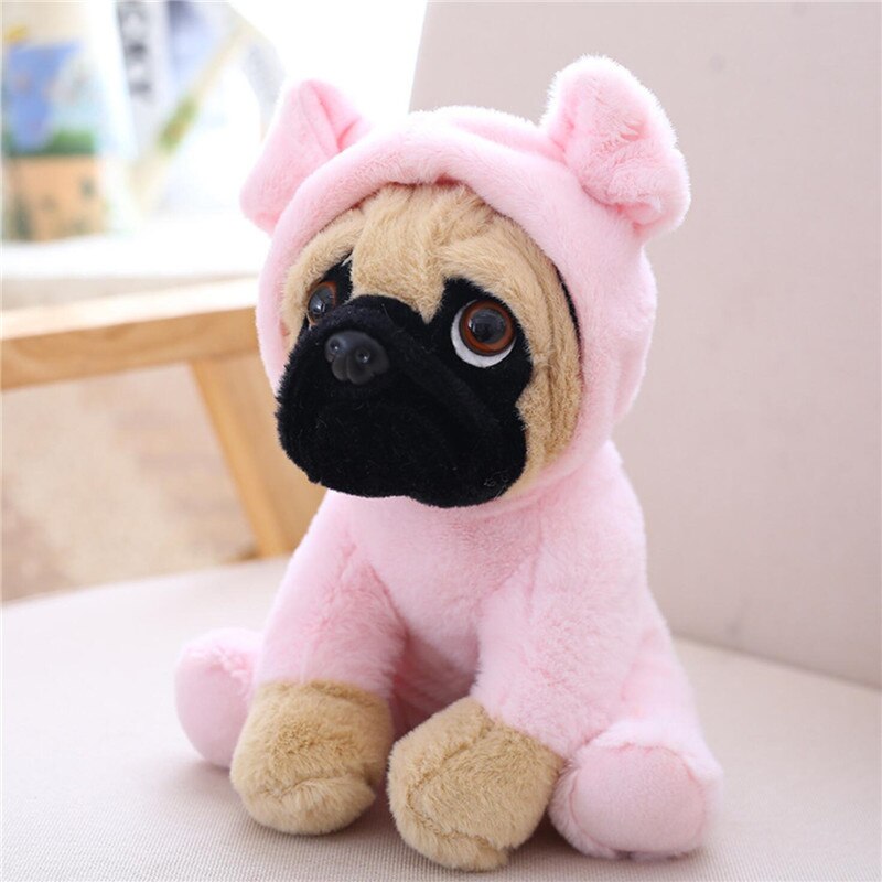 Pug Dog In Pig Costume Stuffed Plush Toy