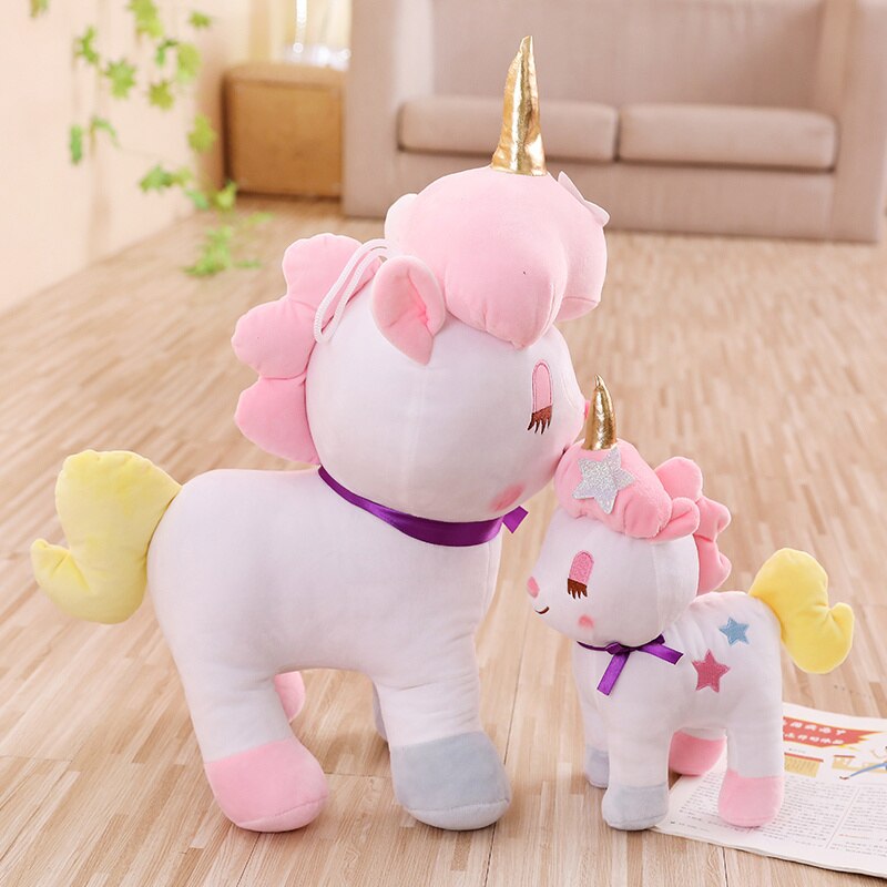 30-75cm Lovely Fantasy Unicorn Plush Toys for Children Kawaii Christmas Gift Stuffed Soft Animal Unicornio Doll for Baby Kids
