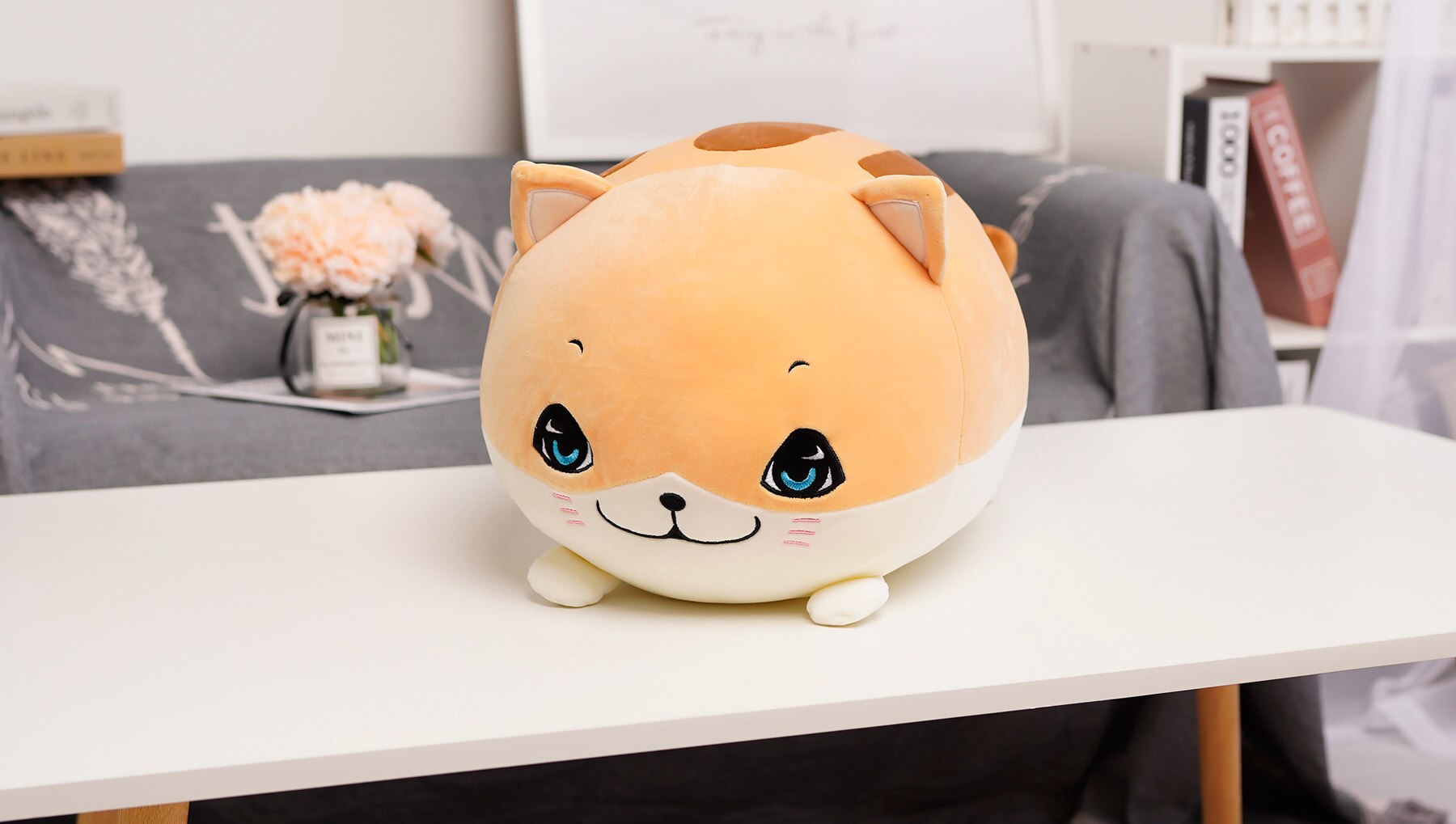 50/60cm Cute Stuffed Bread Cat Plush Toy Cartoon Animal Cat Doll Soft Office Lunch Break Nap Sleeping Pillow Cushion Girls Gift