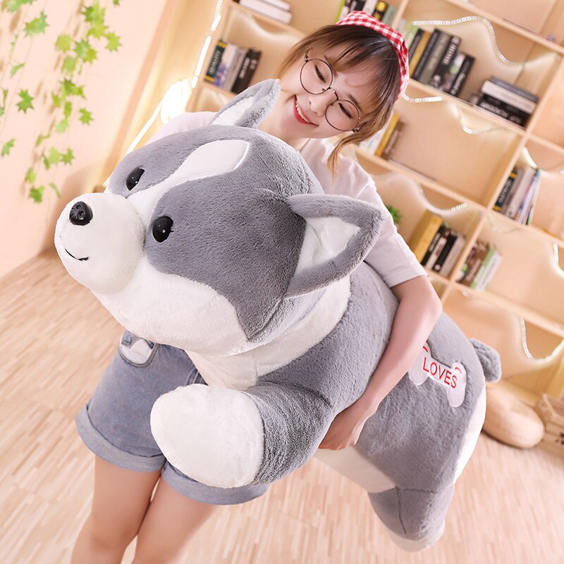 60-100cm Cute Corgi Dog Plush Toy Lovely Christmas Gift for Kids Stuffed Soft Animal Cartoon Pillow Kawaii Valentine Present