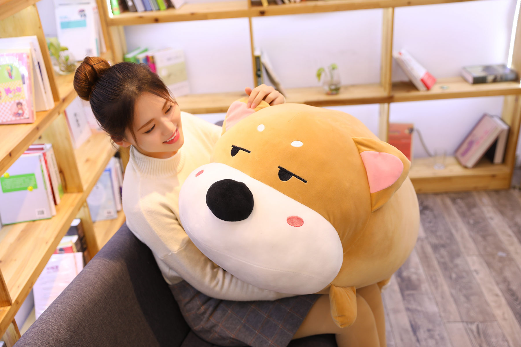 50/70cm Cute Fat Shiba Inu Dog Plush Toy Stuffed Soft Animal Corgi Chai Pillow Christmas Gift for Kids Kawaii Valentine Present