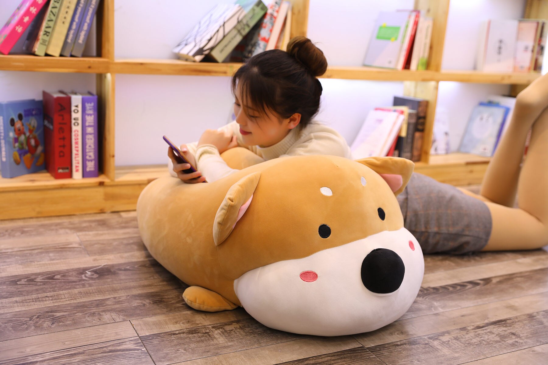 50/70cm Cute Fat Shiba Inu Dog Plush Toy Stuffed Soft Animal Corgi Chai Pillow Christmas Gift for Kids Kawaii Valentine Present