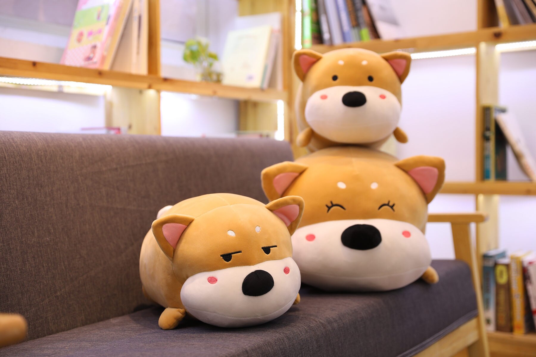 50/70cm Cute Fat Shiba Inu Dog Plush Toy Stuffed Soft Animal Corgi Chai Pillow Christmas Gift for Kids Kawaii Valentine Present