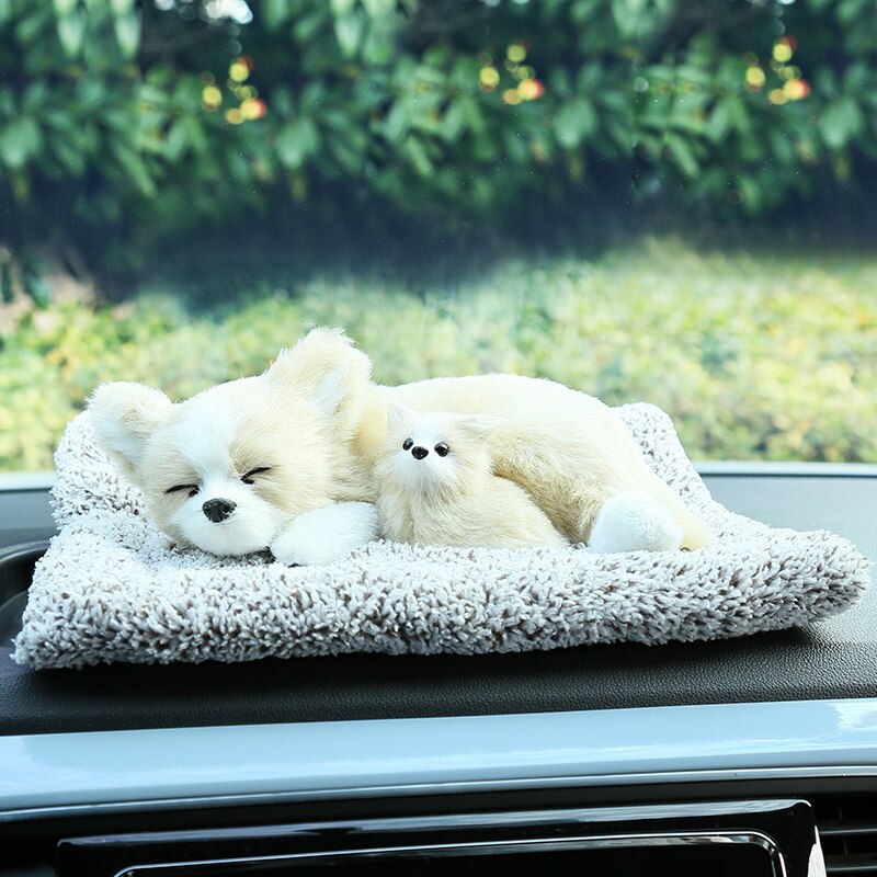 1pc 26*21CM Mother and Baby Dogs Simulation Plush Toys Stuffed Animal Doll Kawaii Car&Home Decor Gifts For Kids Baby Boys