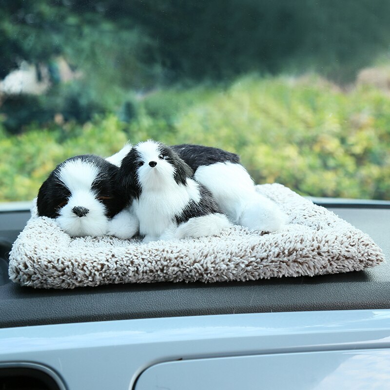 car dashboard toys dog